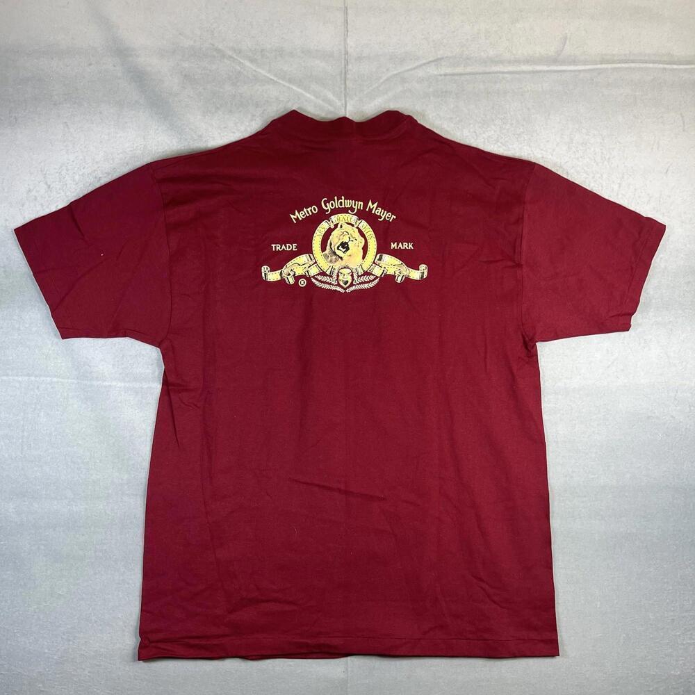 VTG Poltergeist The Legacy T Shirt Mens XL Red MGM Lion Logo Single Stitch 90s - Picture 3 of 9